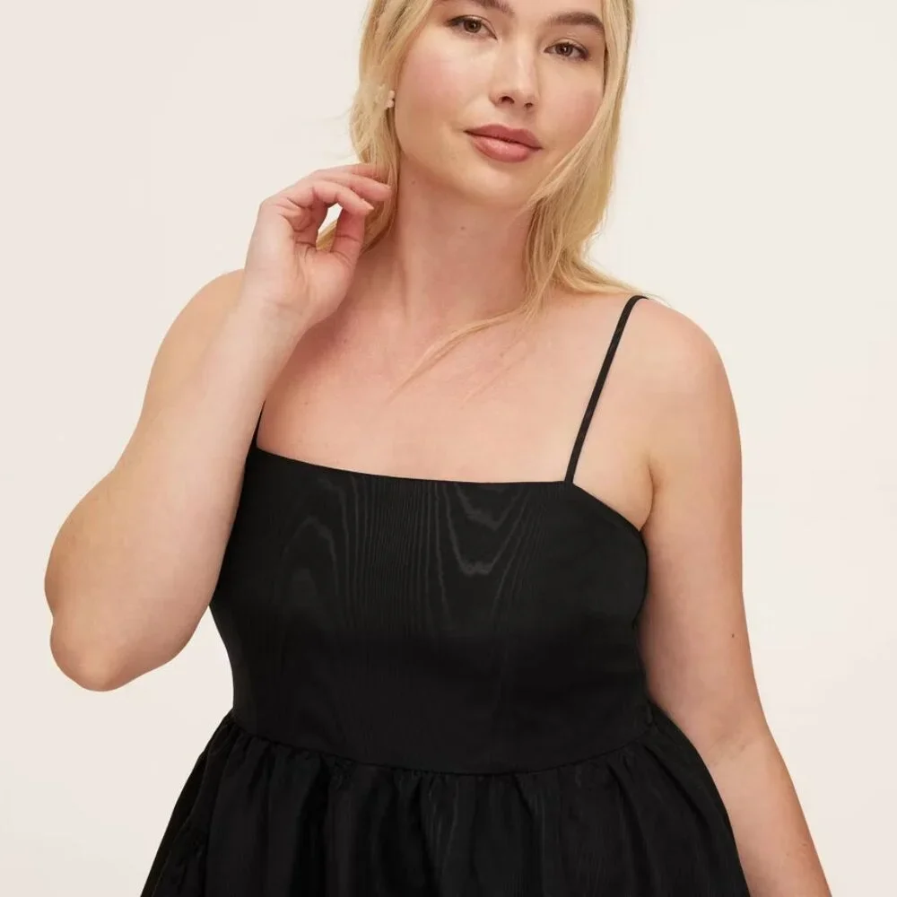 kate spade x Target Black Tiered Ruffle Midi Tank Dress/NWT/S - Picture 4 of 16
